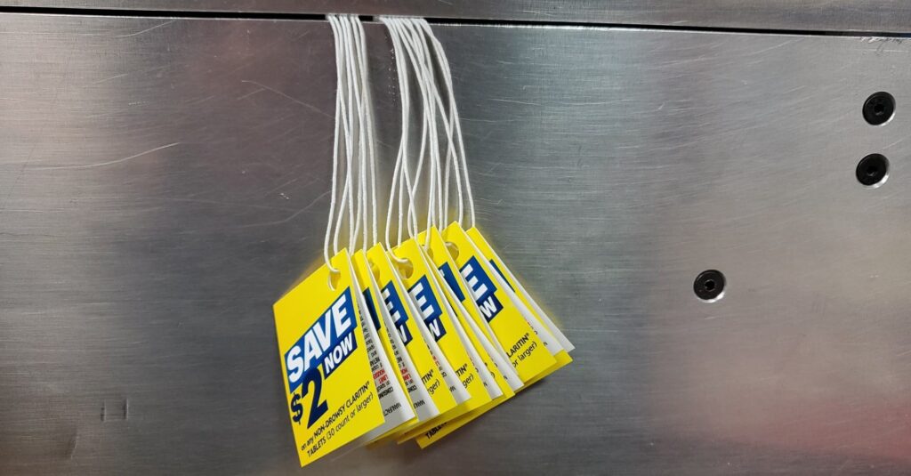 Custom Hang Tags -Miniature folding