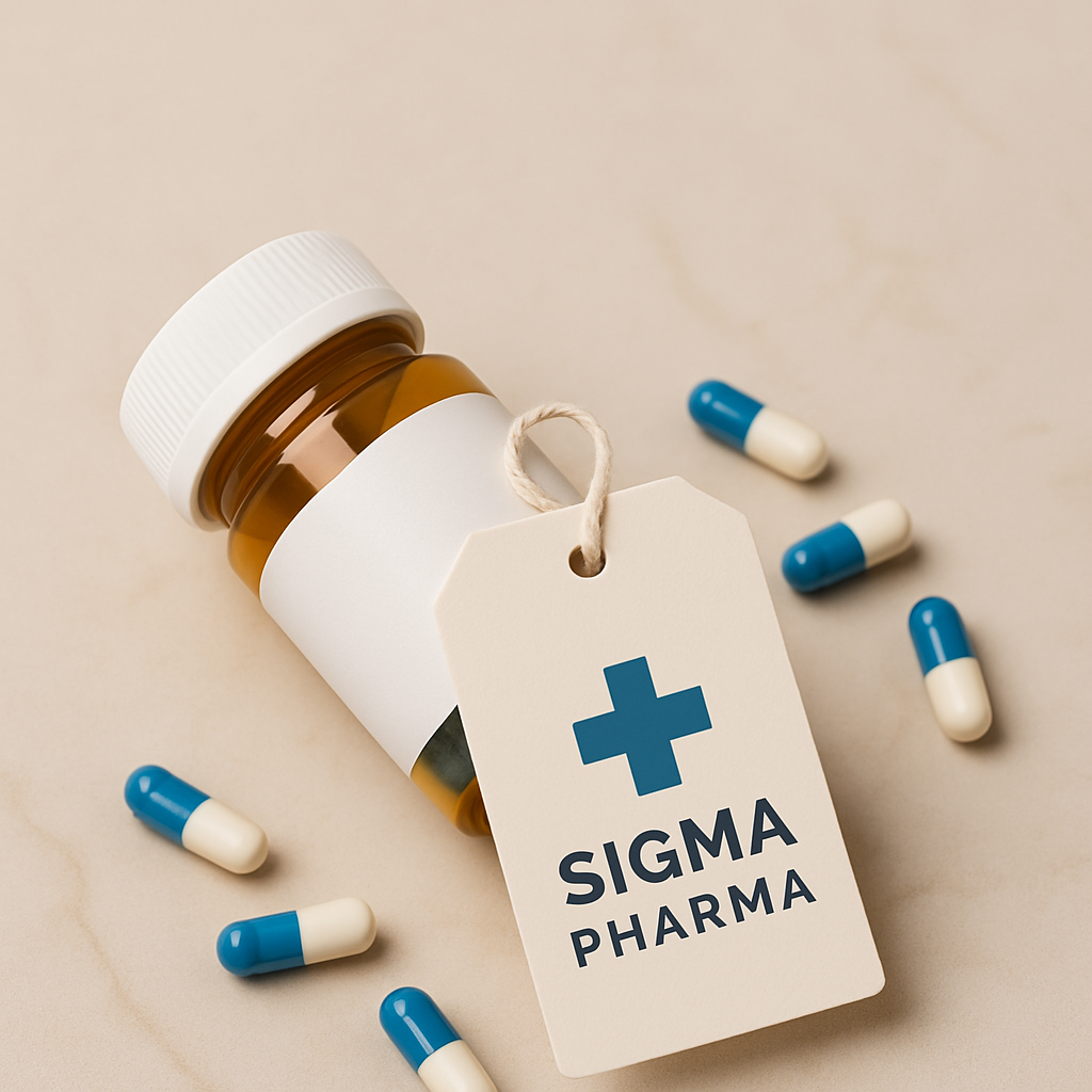 Hang Tag Customization: A Complete Guide To Boosting Brand Identity A Pharmaceutical Pill Bottle And Product Boxes Featuring A Custom Hang Tag With A Medical Cross, Representing Hang Tag Customization For Branded Packaging.
